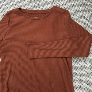 AE Burnt Orange Soft & Sexy Long Sleeve Top